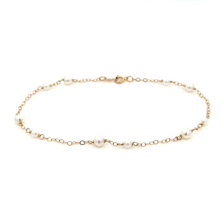 van luna - big & small akoya pearl station bracelet - valentshop.com