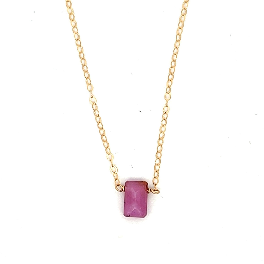 birthstone baguette necklace - valentshop.com