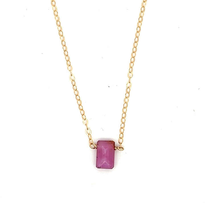birthstone baguette necklace - valentshop.com