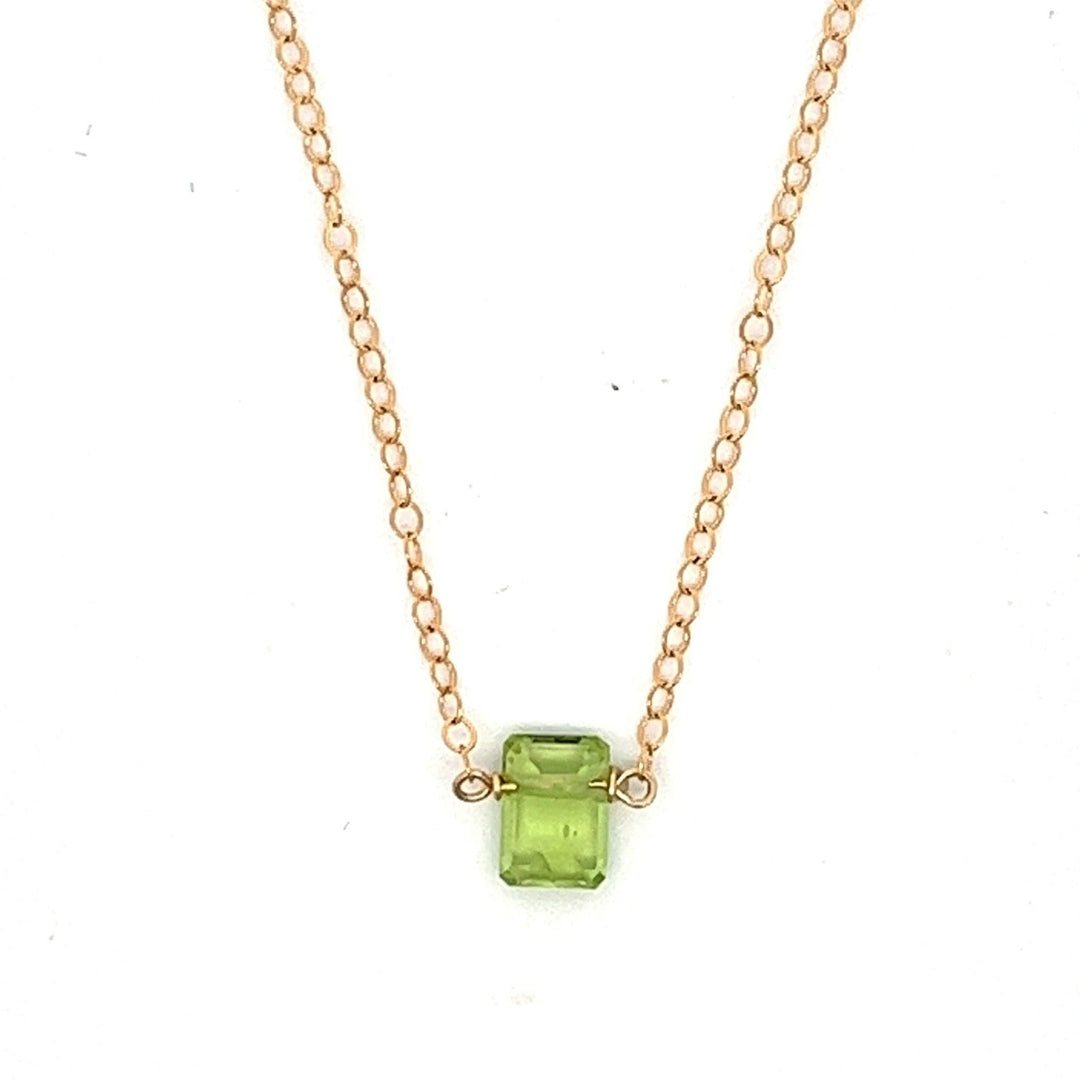 birthstone baguette necklace - valentshop.com