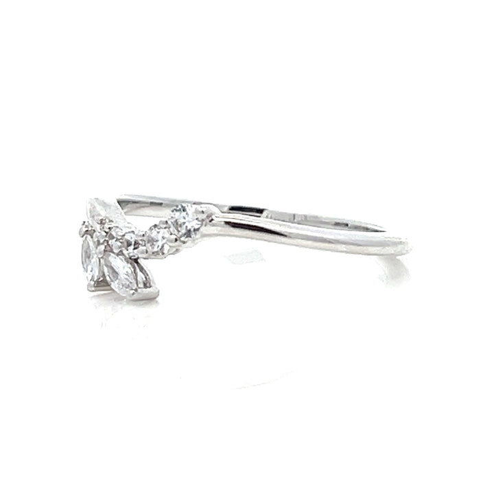 asymmetrical marquise branch diamond band - Valentshop Jewelry