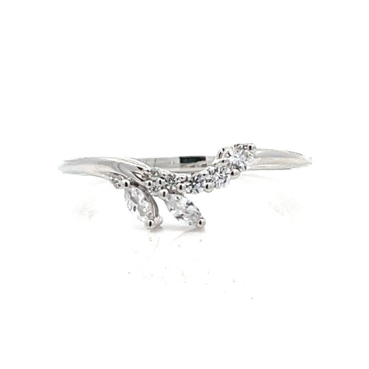 asymmetrical marquise branch diamond band - Valentshop Jewelry