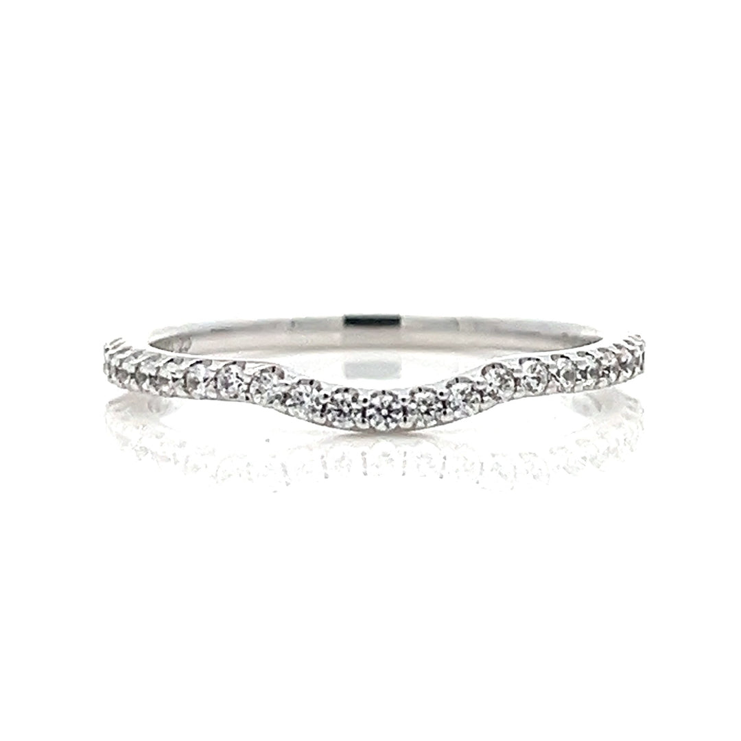 wavy diamond pave band - Valentshop Jewelry