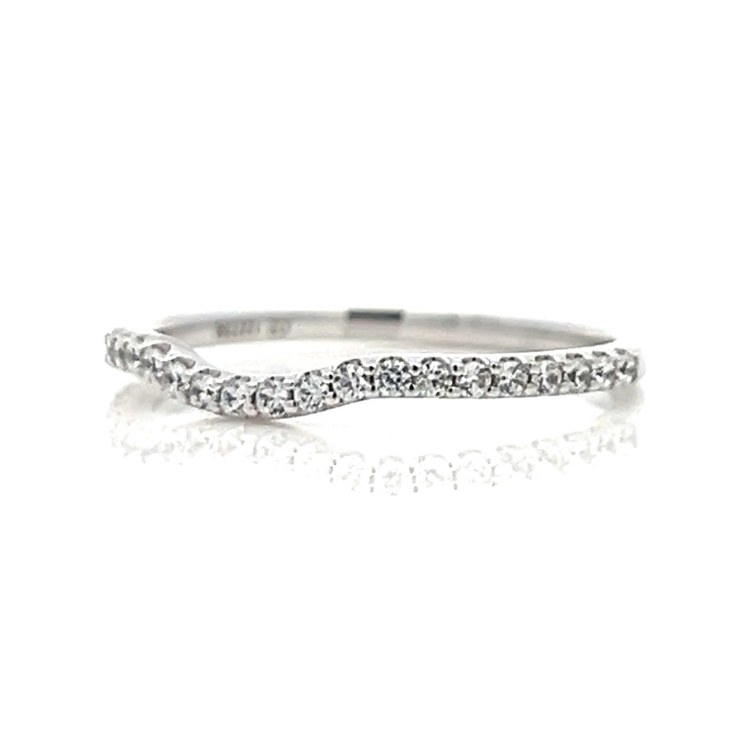 wavy diamond pave band - Valentshop Jewelry