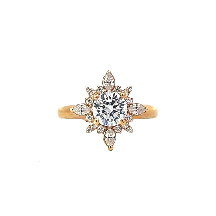 1 1/2 ctw radiant halo round diamond engagement ring - valentshop.com