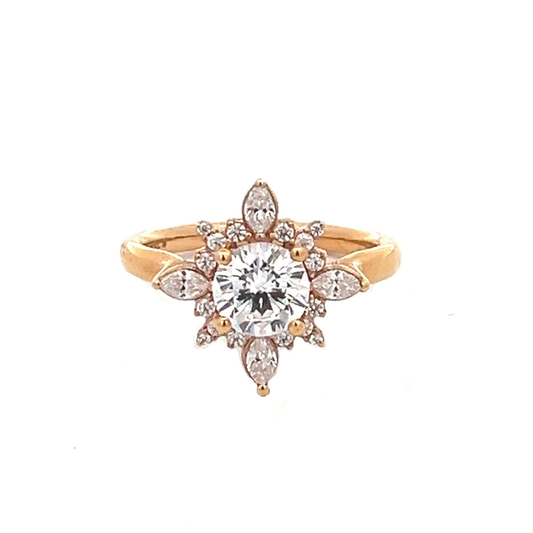 1 1/2 ctw radiant halo round diamond engagement ring - valentshop.com