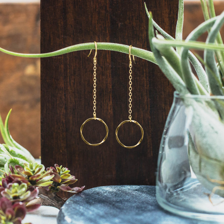 eternity chain drop earrings - valentshop.com