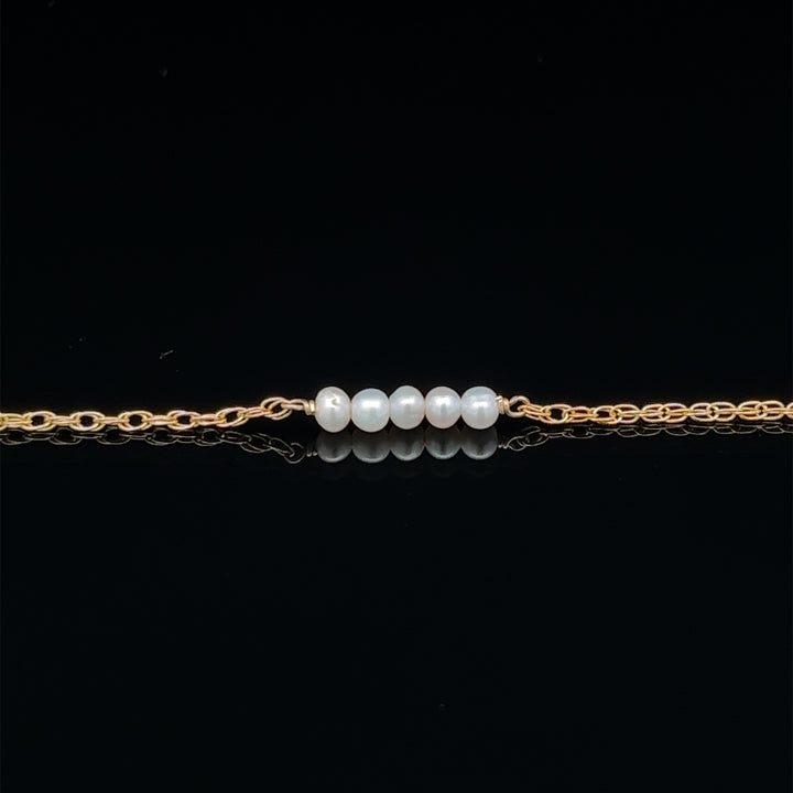 five-bar baby pearl bracelet - valentshop.com