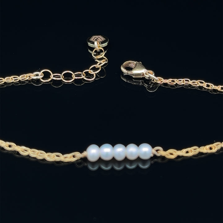 five-bar baby pearl bracelet - valentshop.com