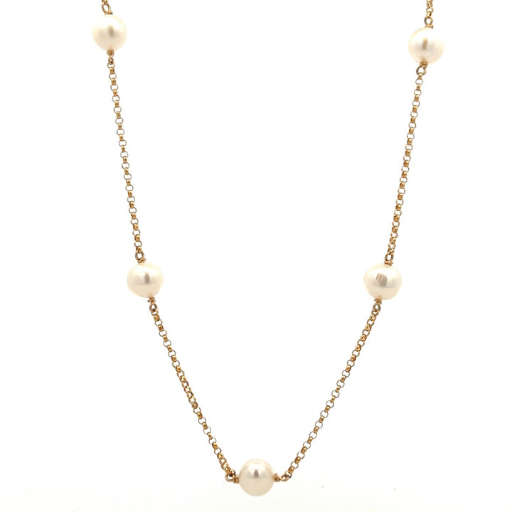 five-station pearl necklace - valentshop.com