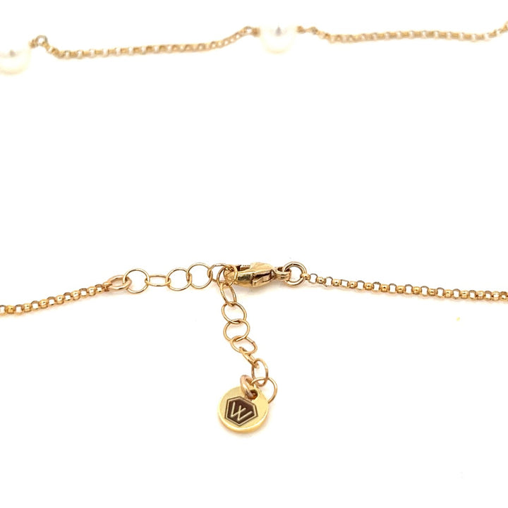 five-station pearl necklace - valentshop.com