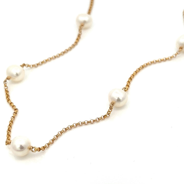 five-station pearl necklace - valentshop.com