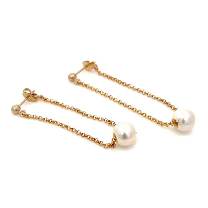 front-to-back pearl swing earrings - valentshop.com