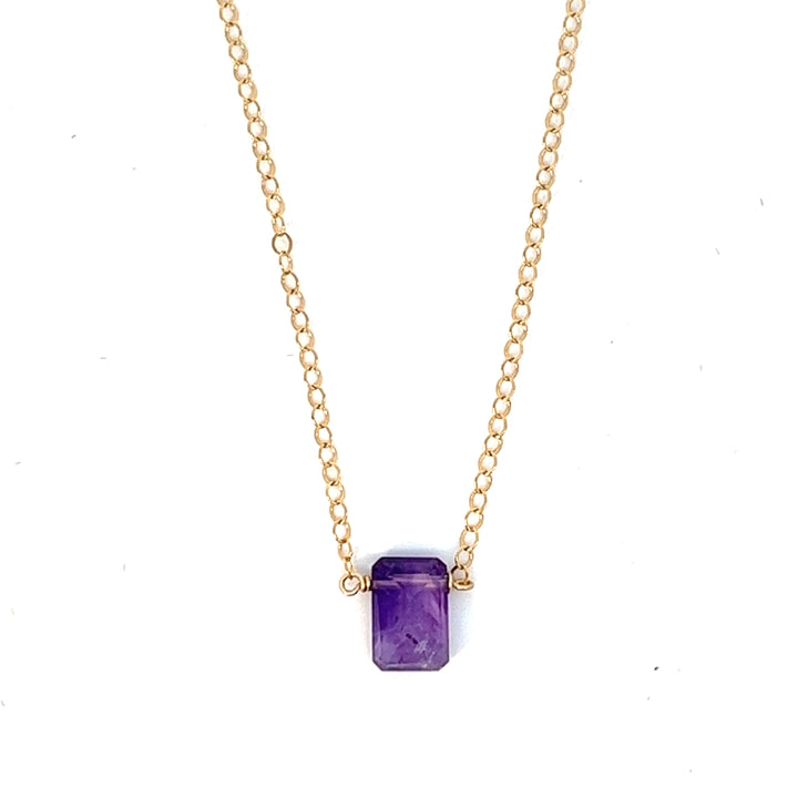 birthstone baguette necklace - valentshop.com