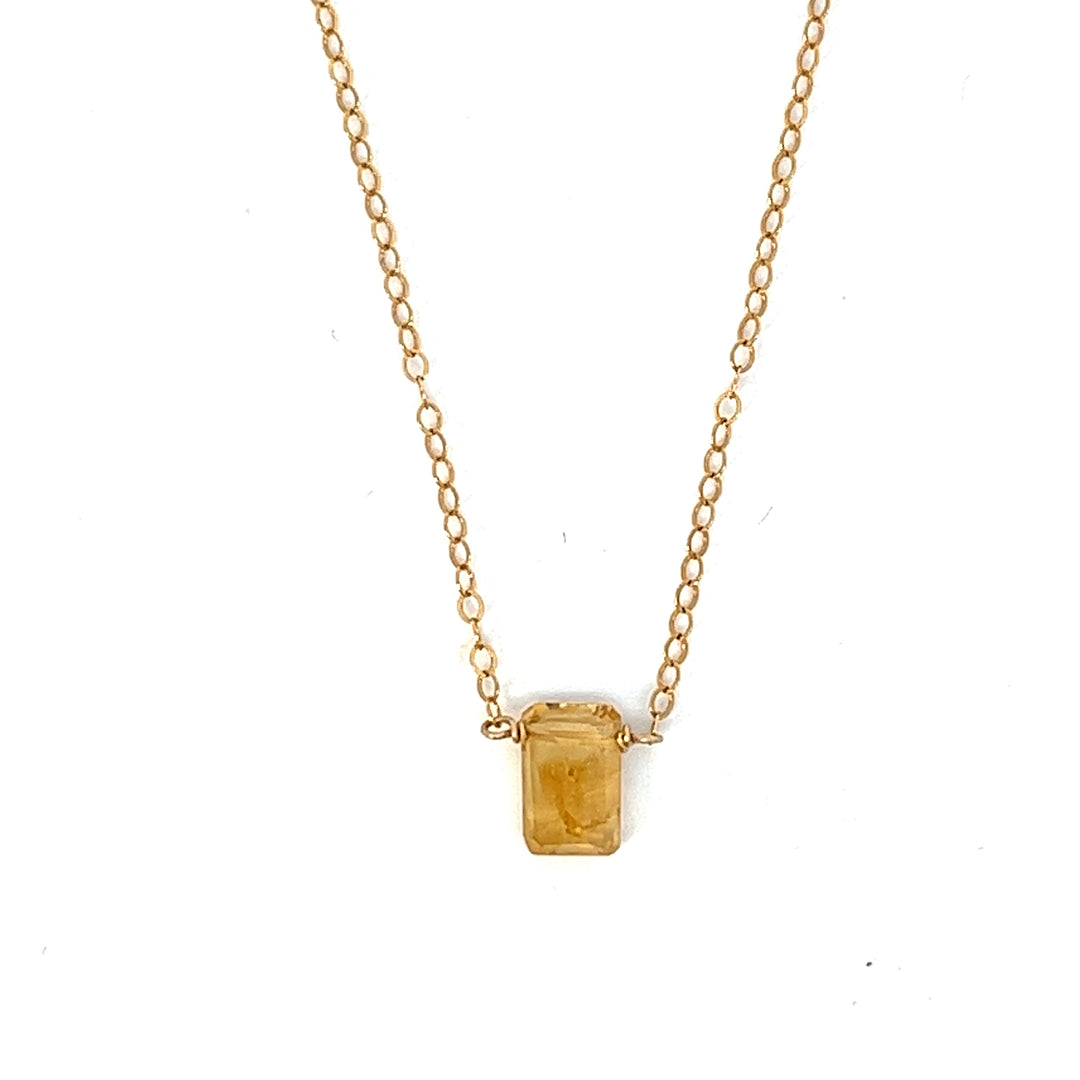birthstone baguette necklace - valentshop.com