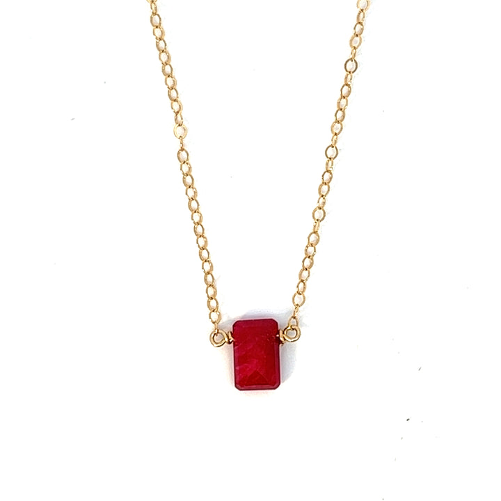 birthstone baguette necklace - valentshop.com