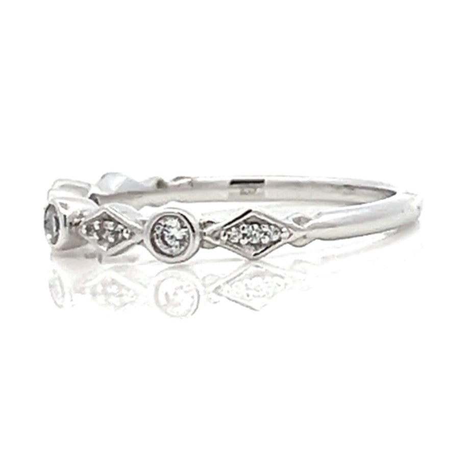 geometric round diamond band - Valentshop Jewelry