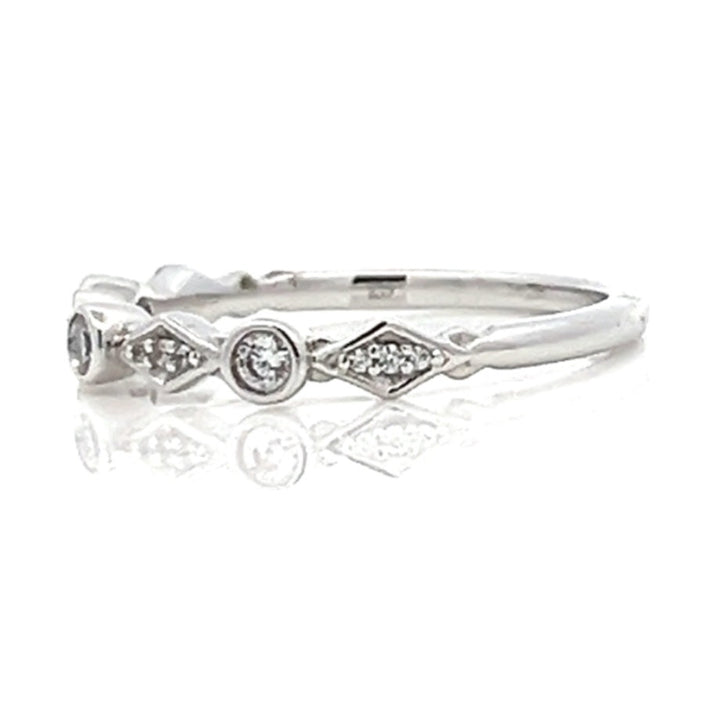 geometric round diamond band - Valentshop Jewelry