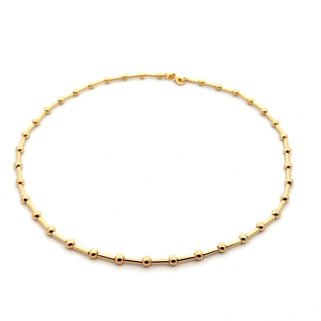 14K-gold-filled ball & bar necklace - 16" - valentshop.com