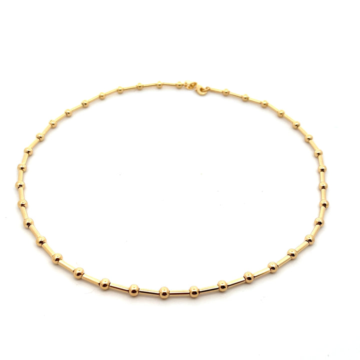 14K-gold-filled ball & bar necklace - 16" - valentshop.com