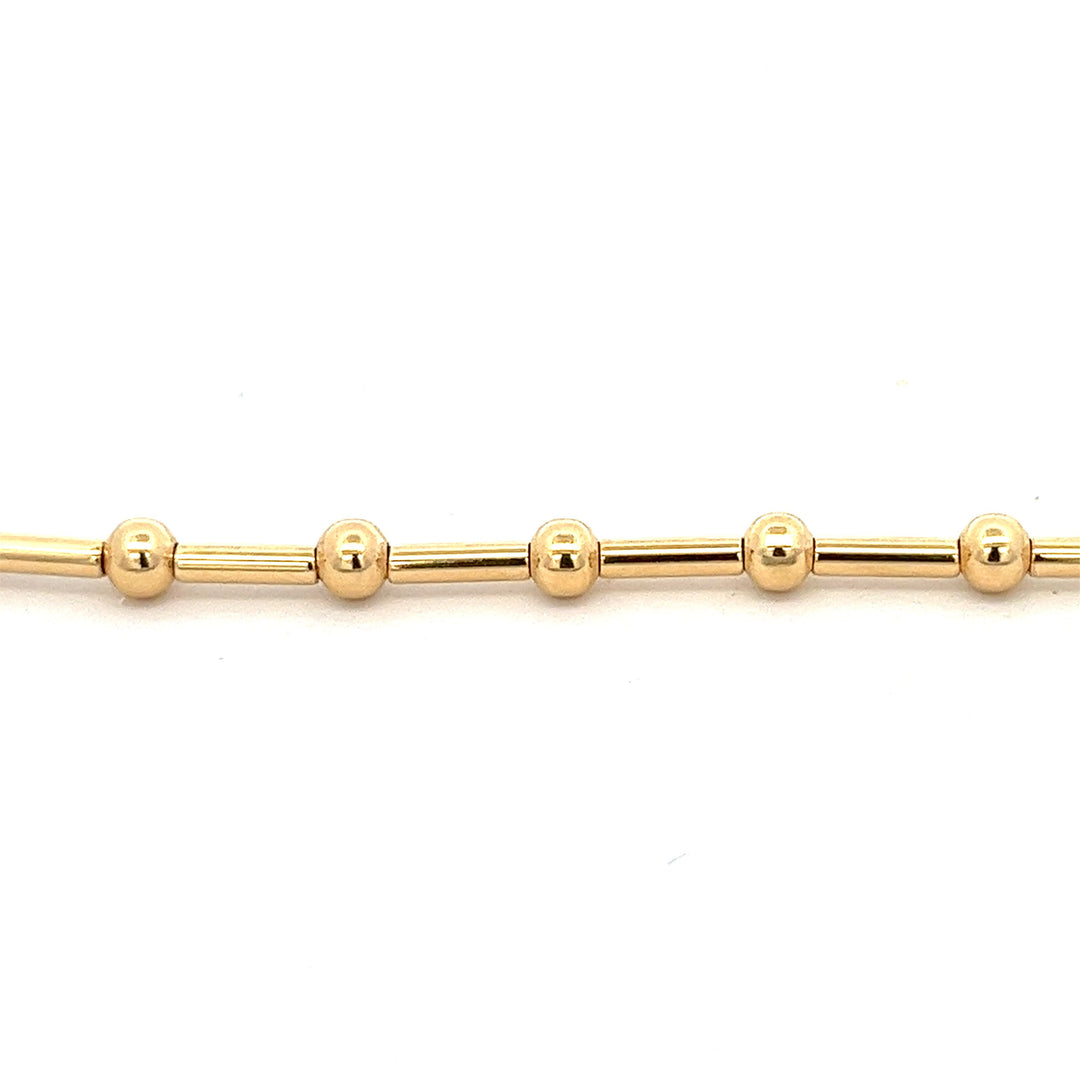 14K-gold-filled ball & bar necklace - 16" - valentshop.com