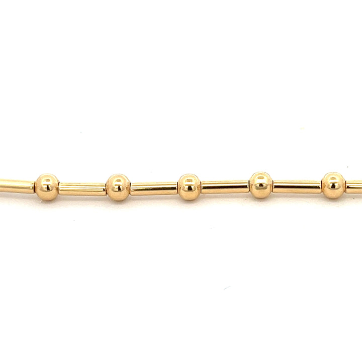 14K-gold-filled ball & bar necklace - 16" - valentshop.com