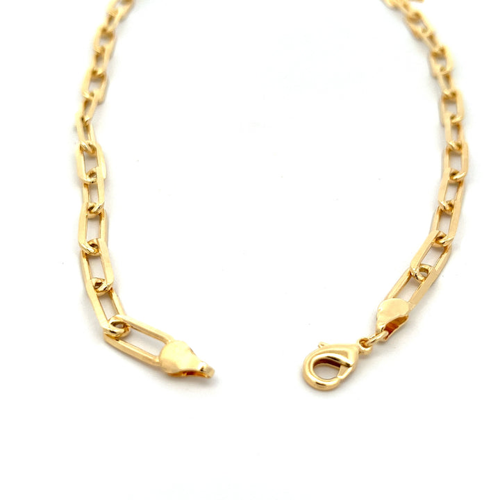 14K-gold-filled bold paperclip necklace - 18" - valentshop.com