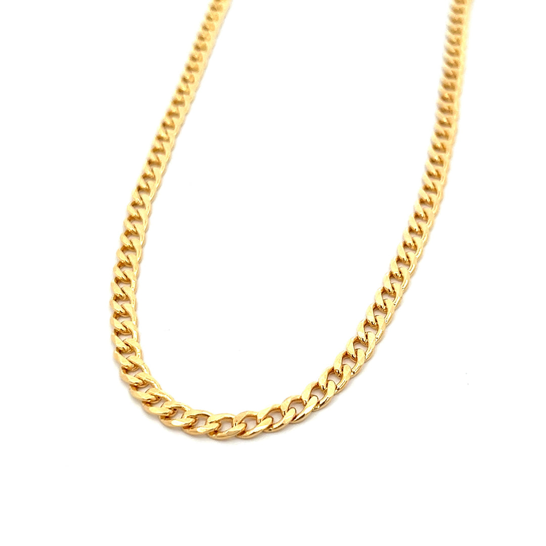 14K-gold-filled classic curb chain necklace - 16" - valentshop.com