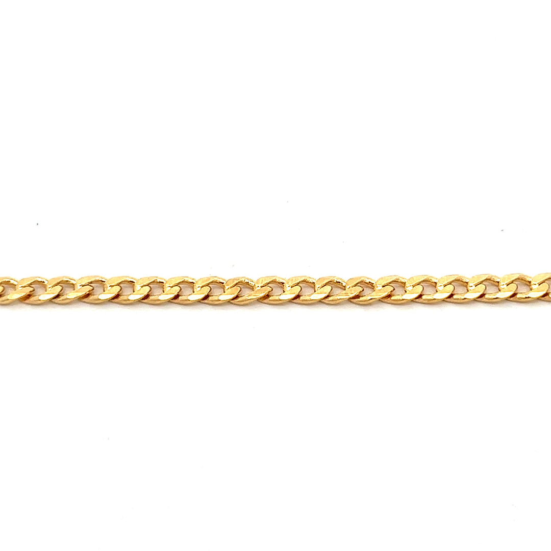 14K-gold-filled classic curb chain necklace - 16" - valentshop.com