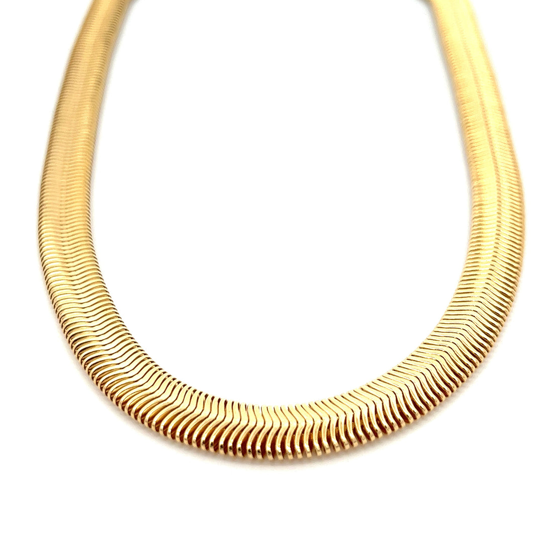 14K-gold-filled cobra necklace - 16" - valentshop.com