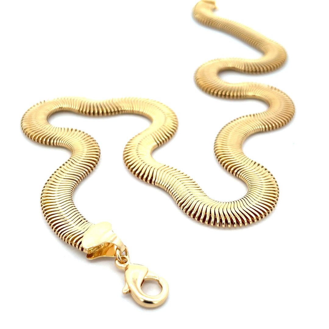 14K-gold-filled cobra necklace - 16" - valentshop.com