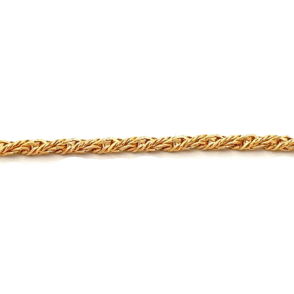 14K-gold-filled diamond cut rope necklace - 18" - valentshop.com