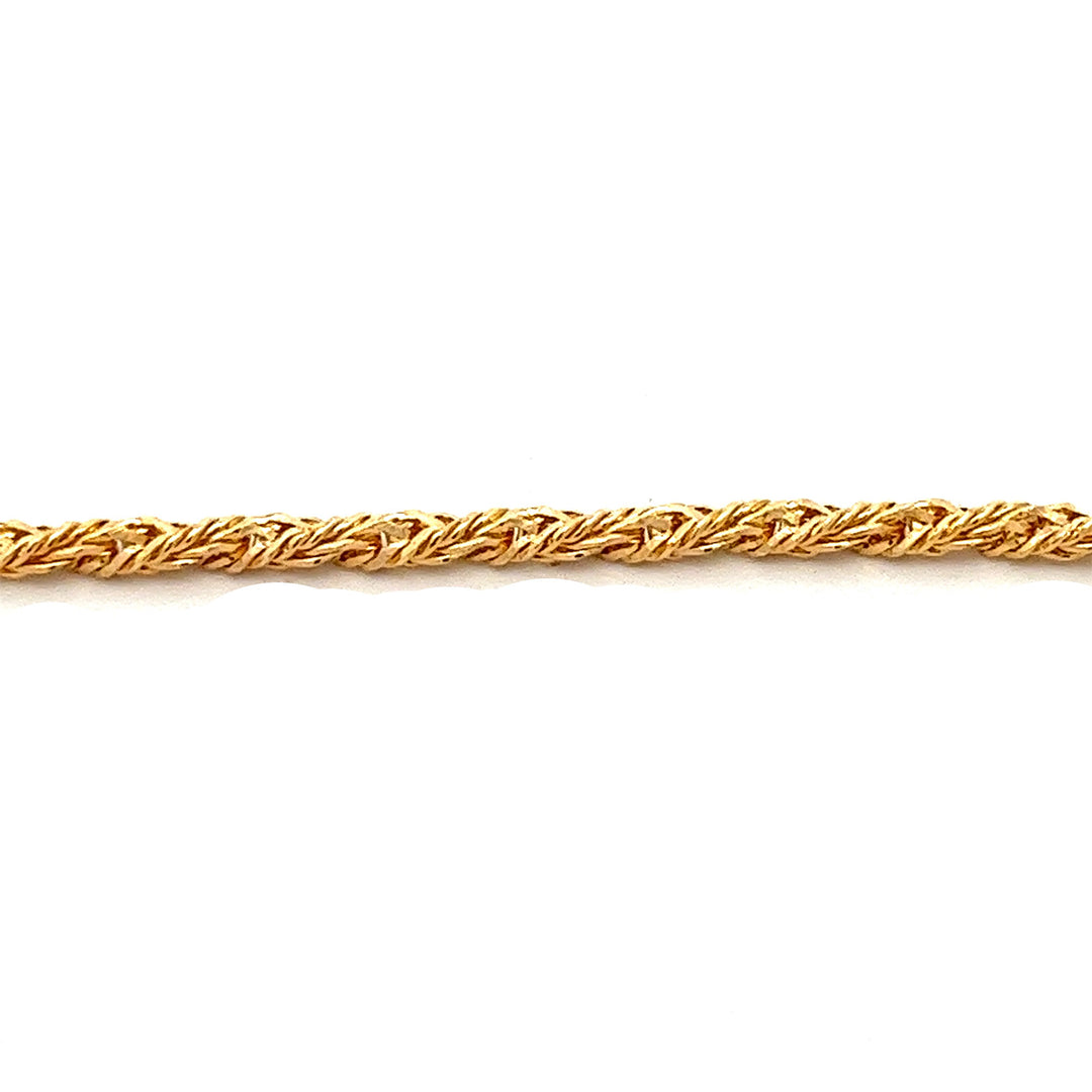 14K-gold-filled diamond cut rope necklace - 18" - valentshop.com