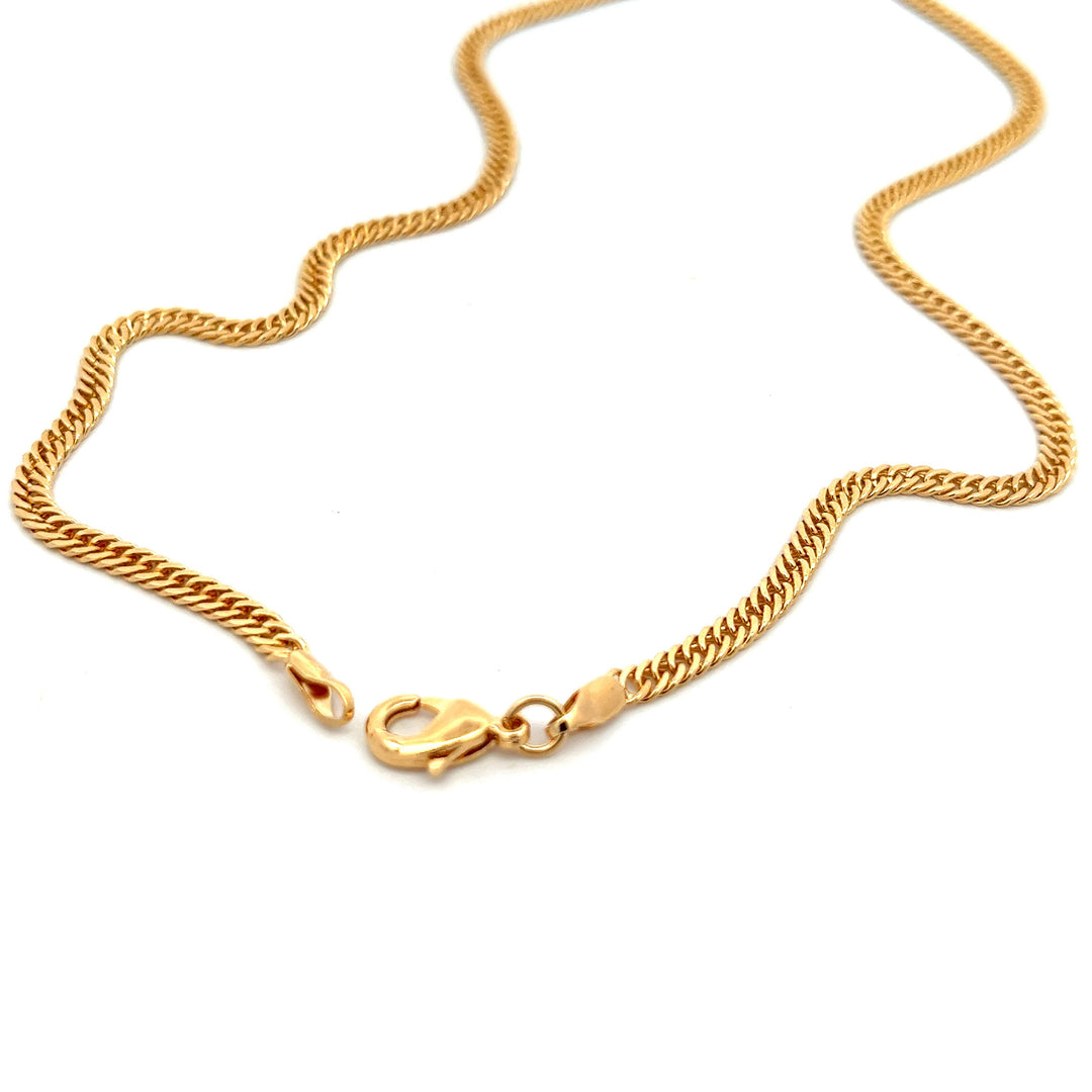 14K-gold-filled fancy curb chain necklace - 16" - valentshop.com