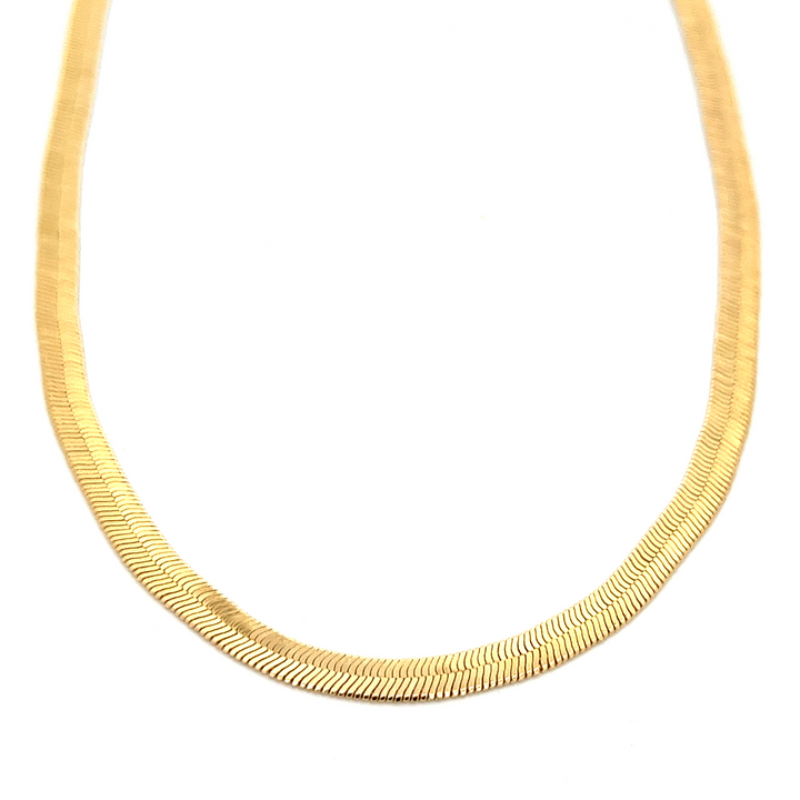14K-gold-filled herringbone necklace - 16" - valentshop.com
