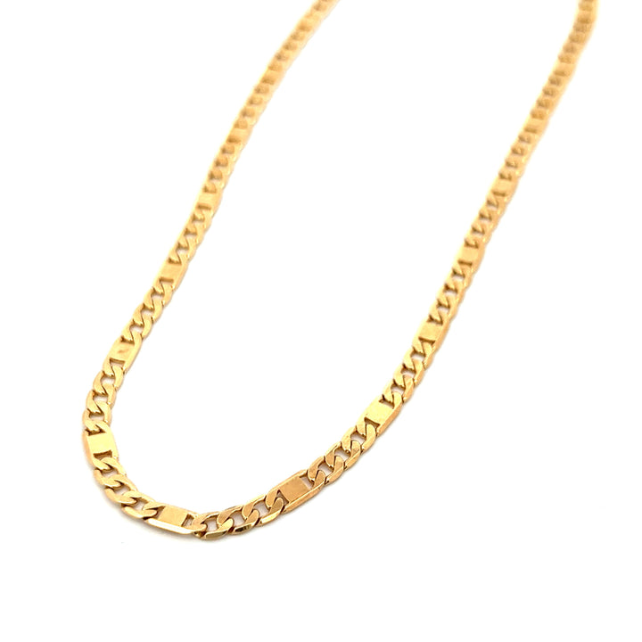 14K-gold-filled mirror anchor necklace - 16" - valentshop.com