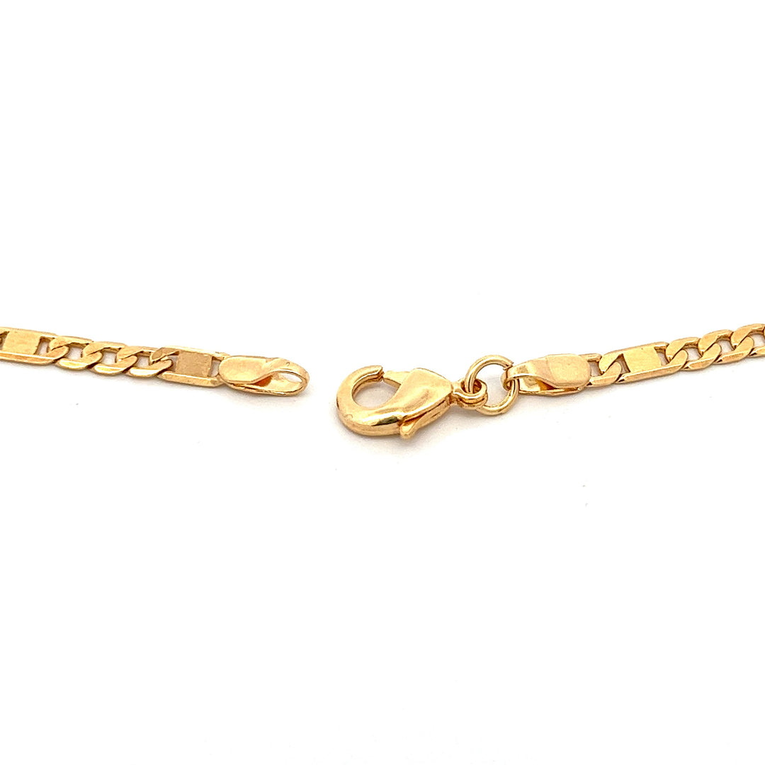 14K-gold-filled mirror anchor necklace - 16" - valentshop.com