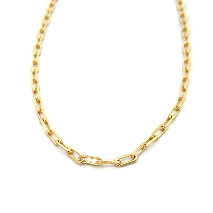 14K-gold-filled paperclip necklace - 16" - valentshop.com