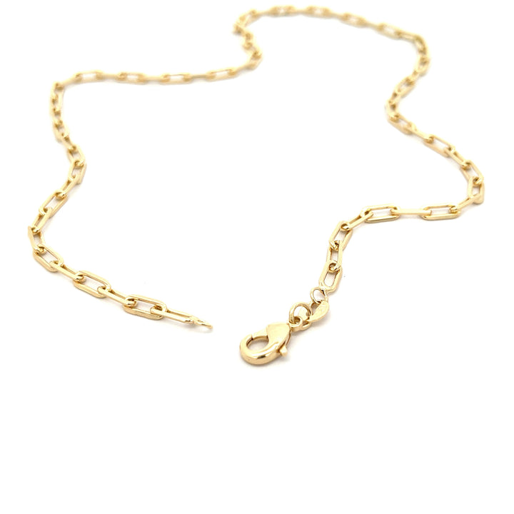 14K-gold-filled paperclip necklace - 16" - valentshop.com