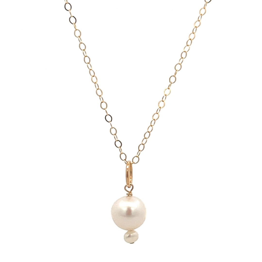 graduated pearl pendant necklace - valentshop.com