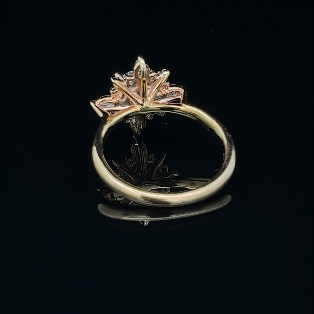 1 1/2 ctw radiant halo round diamond engagement ring - valentshop.com