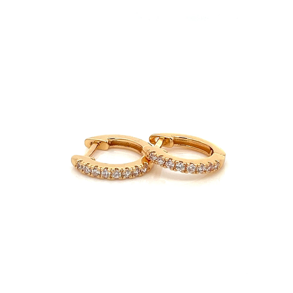 14K-gold-filled classic sparkly huggies - valentshop.com