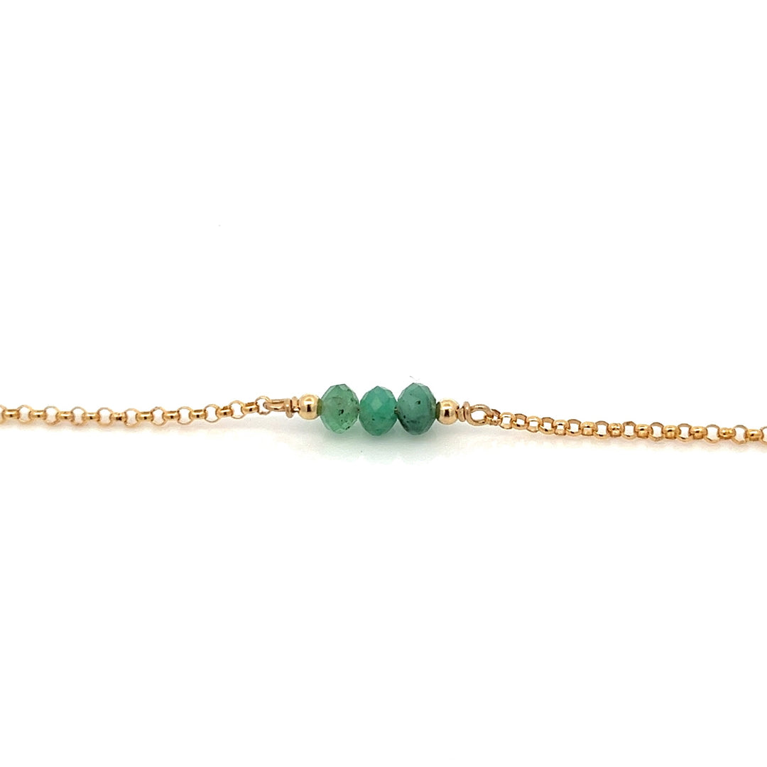 triple baby birthstone bracelet - Valentshop Jewelry