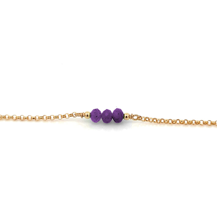 triple baby birthstone bracelet - Valentshop Jewelry