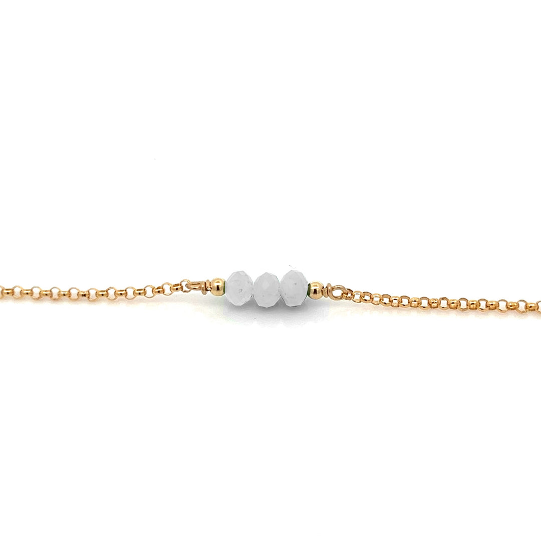 triple baby birthstone bracelet - Valentshop Jewelry