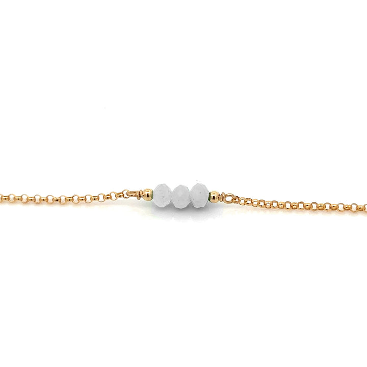 triple baby birthstone bracelet - Valentshop Jewelry