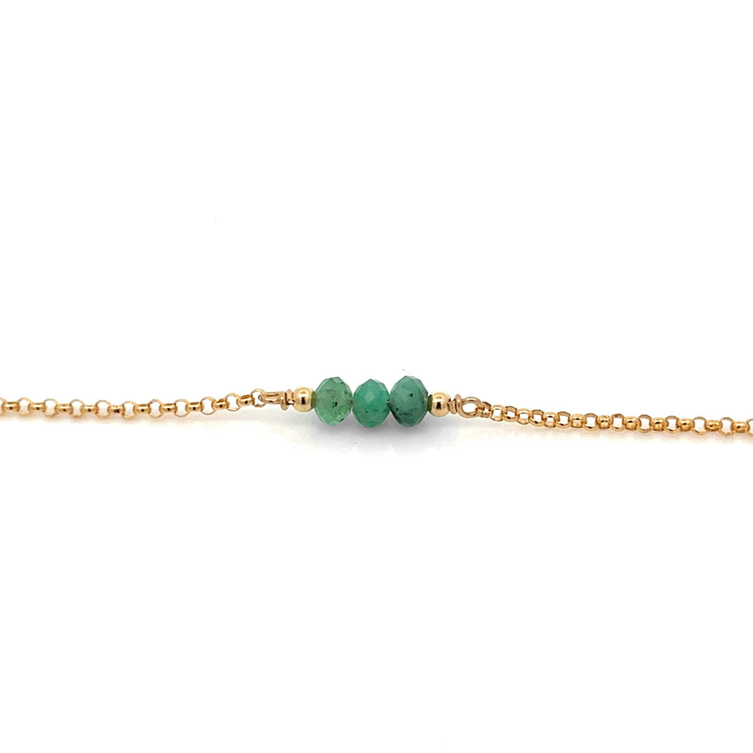 triple baby birthstone bracelet - Valentshop Jewelry