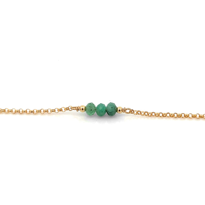 triple baby birthstone bracelet - Valentshop Jewelry