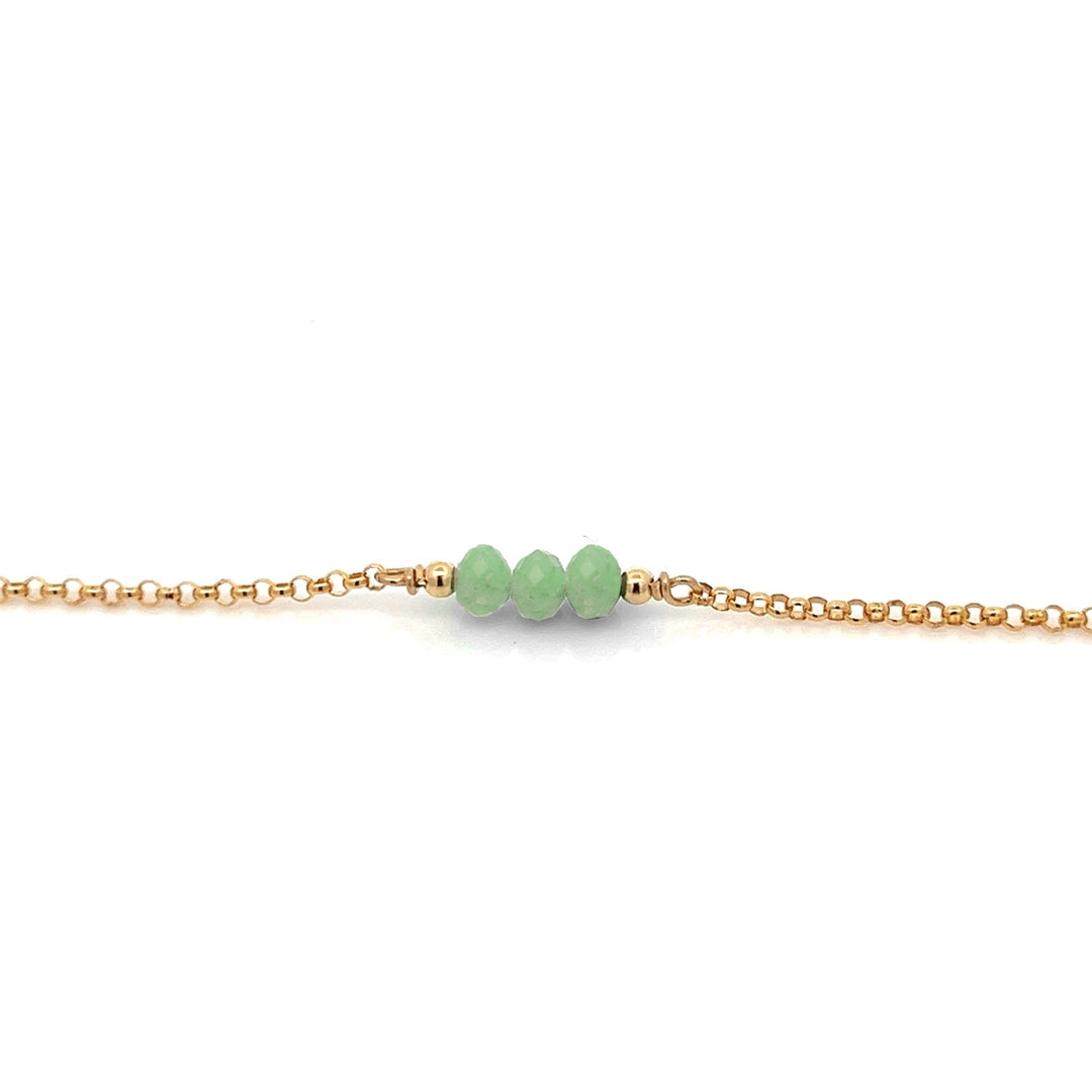 triple baby birthstone bracelet - Valentshop Jewelry