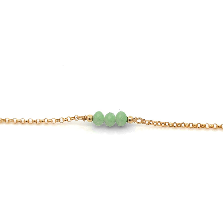 triple baby birthstone bracelet - Valentshop Jewelry